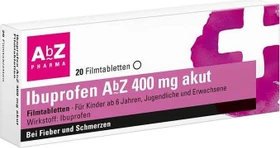AbZ Ibuprofen 400mg akut Filmtabletten, 20 Stück