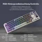 RK Royal Kludge M75 Wireless, weiß/violett, LEDs RGB, hot-swap, RK BROWN, USB/Bluetooth, DE Vorschaubild