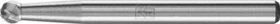 Pferd KUD 0807/6 INOX HM Kugelfräser, (D)3x2x33mm, 1 Stück