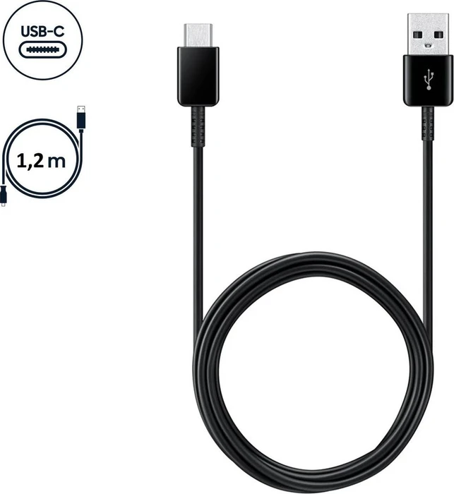 Samsung EP-DG950 Adapterkabel, USB-C [Stecker] auf USB-A [Stecker], schwarz, 1.2m, bulk