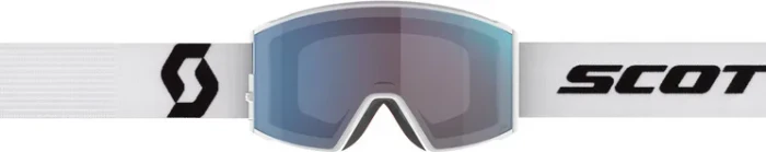 Scott React mineral white-black/enhancer blue chrome