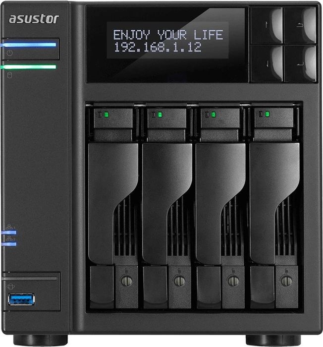 Asustor AS6404T, 8GB RAM, 2x RJ-45 1000Base-T, 1x USB-C 3.0