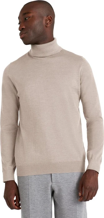 Falke Basic Apparel Rollkragen Pullover beige mel. (Herren)