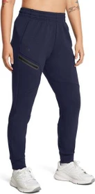 Under Armour Unstoppable Fleece Trainingshose lang midnight navy/black (Damen)
