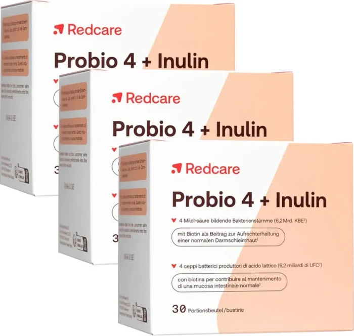 Redcare Probio 4 + Inulin Pulver Portionsbeutel