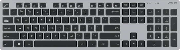 ASUS W5000 Wireless Keyboard and Mouse Set, silber, USB, DE