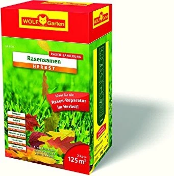 Wolf-Garten LK-S 125 Rasensamen Herbst Saatgut, 2kg
