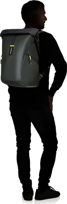 Samsonite Paradiver Light, Rolltop Backpack L, 17.3" Notebook-Rucksack, 49cm, 25/35l, erweiterbar, Jungle Green