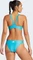 adidas 3-Streifen V-Back Bikini-Set lucid cyan/white (Damen) Vorschaubild