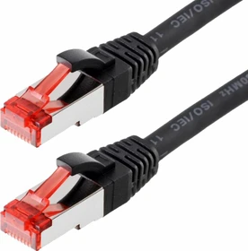 Helos Premium Patchkabel, Cat6, S/FTP, RJ-45/RJ-45, 20m, schwarz