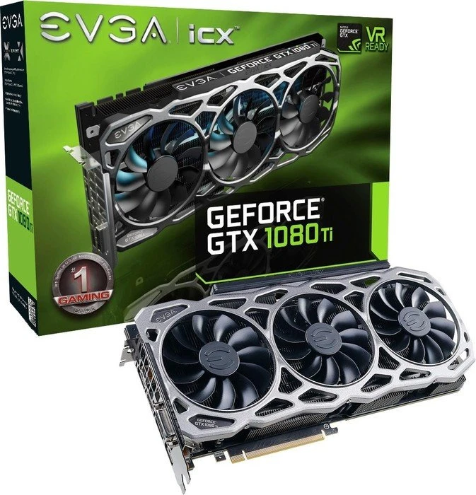 EVGA GeForce GTX 1080 Ti FTW3 Gaming, 11GB GDDR5X, DVI, HDMI, 3x DP