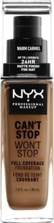 NYX Can't Stop Won't Stop Foundation warm carmel, 30ml
