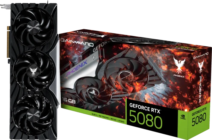 Gainward GeForce RTX 5080 Phoenix V1, 16GB GDDR7, HDMI, 3x DP