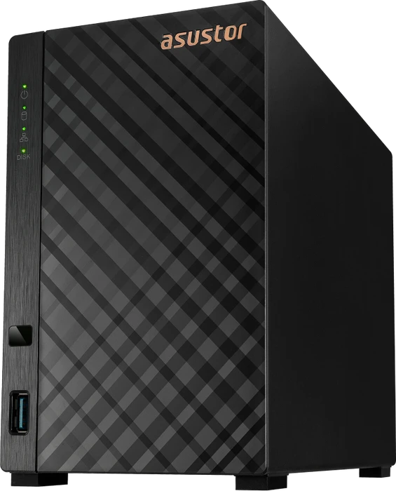 Asustor Drivestor 2 AS1102T, 1GB RAM, 1x RJ-45 2.5GBase-T, 2x USB-A 3.0