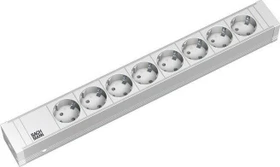 Bachmann 19" IT PDU Basic ALU, 8-fach, 230V, weiß, 2m