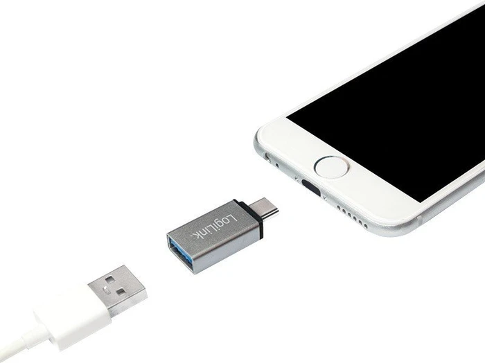 LogiLink Adapter Set USB-C 3.0 [Stecker]/USB-A 3.0 [Buchse]/USB 2.0 Micro-B [Buchse]