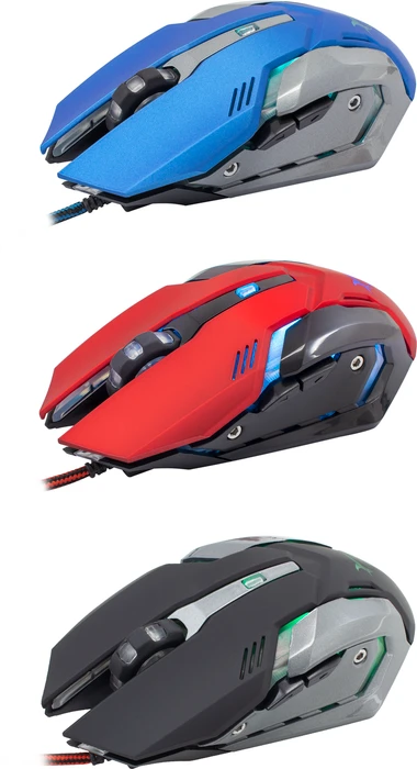 White Shark Caesar Gaming Mouse schwarz, USB
