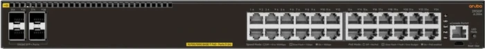 HPE Aruba 2930F 24G Rackmount Gigabit Managed Switch, 24x RJ-45, 4x SFP+, 370W PoE+