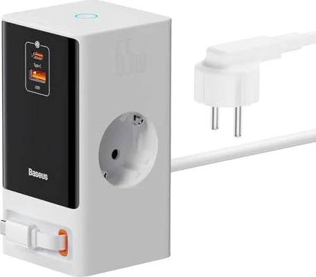 Baseus PowerCombo 5 in 1 Charging Station 65W weiß