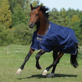 Kerbl Bucas Irish Turnout Light/50 Classic, Regendecke female, 1.25m, 50g, black/gold