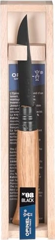 Opinel No. 8 Inox Black Edition inkl. Holzbox Taschenmesser