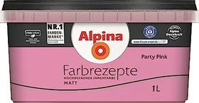Alpina Farben Farbrezepte Innenfarbe party pink matt, 1l