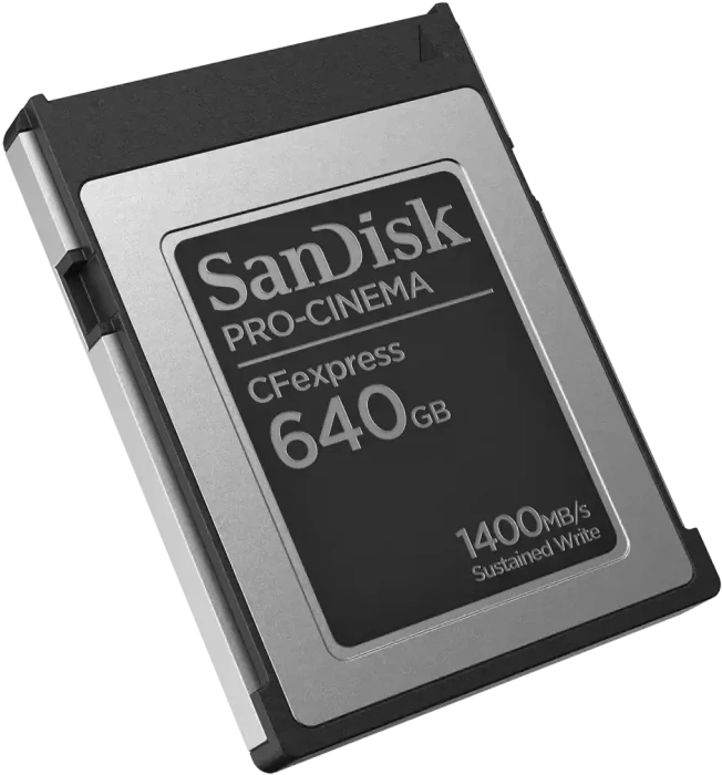 SanDisk PRO-CINEMA R1700/W1500 CFexpress 2.0 Type B 640GB