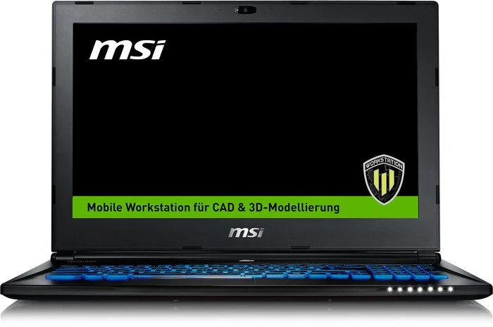 MSI WS60 6QJE316H11 Workstation, Xeon E3-1505M v5, 16GB RAM, 128GB SSD, 1TB HDD, Quadro M2000M, DE