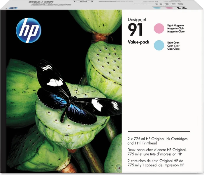 HP Tinte 91 Value Pack magenta hell/cyan hell
