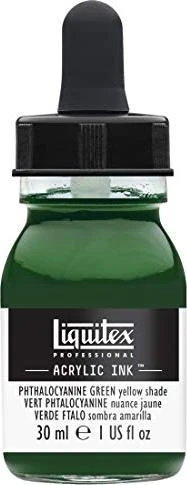 Liquitex Professional Acrylic Ink phthalocyanine green yellow shade, 30ml