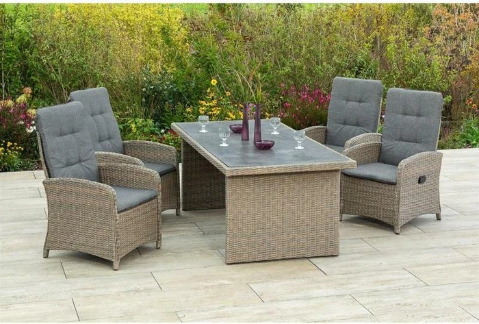 Merxx Atrani Gartenmöbel-Set grau, 5-tlg. (50404-277)