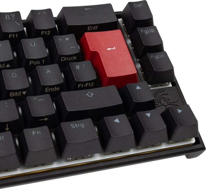 Ducky Mecha Pro SF, PBT, schwarz, LEDs RGB, MX RGB RED, USB, DE