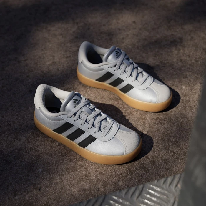 adidas VL Court 3.0 silver metallic/core black/light solid grey (Junior)