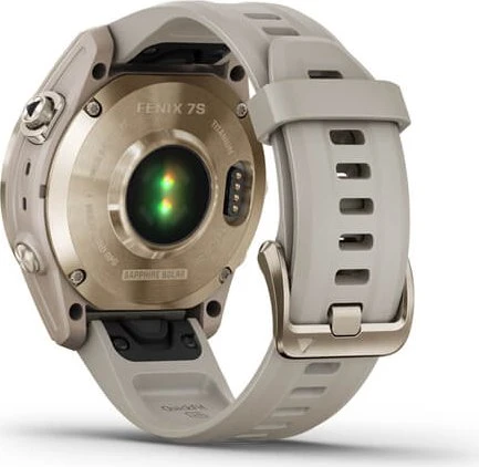 Garmin Fenix 7S Sapphire Solar cream gold titanium/light sand