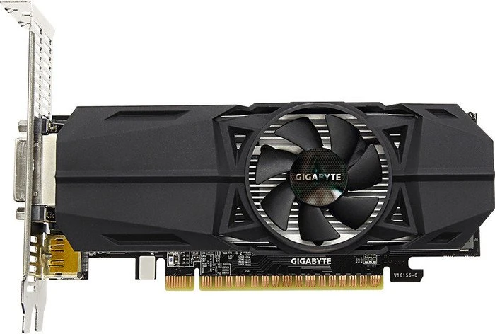 GIGABYTE GeForce GTX 1050 Low Profile 2G, 2GB GDDR5, DVI, 2x HDMI, DP