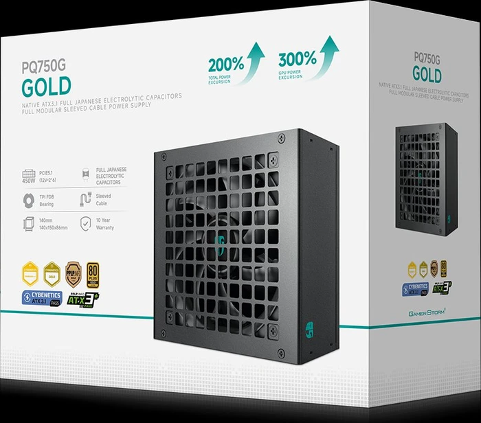 DeepCool GamerStorm PQ-G Series PQ750G schwarz 750W, ATX 3.1