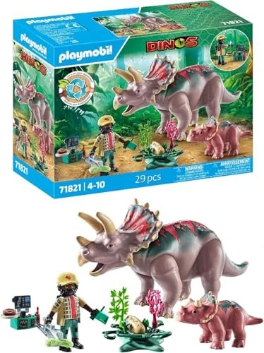 playmobil Dinos Triceratops Family