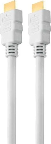 HDSupply High Speed mit Ethernet HDMI 1.4 Kabel weiß, 5m