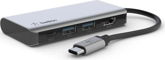 Belkin USB-C 4-in-1 Multiport Adapter, USB-C 3.0 [Stecker]