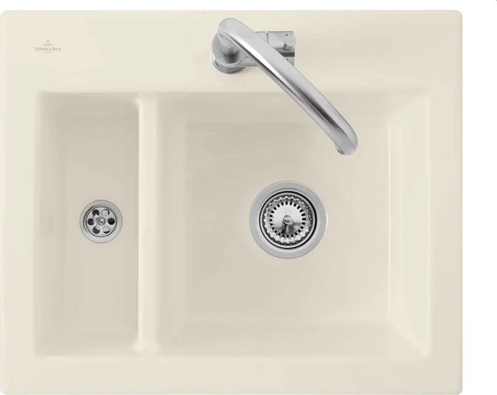 Villeroy & Boch Subway 620x510mm Einbau Becken reversibel ivory
