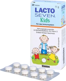 Blanco Pharma Lacto Seven Kids Erdbeer-Himbeer-Geschmack Tabletten, 20 Stück