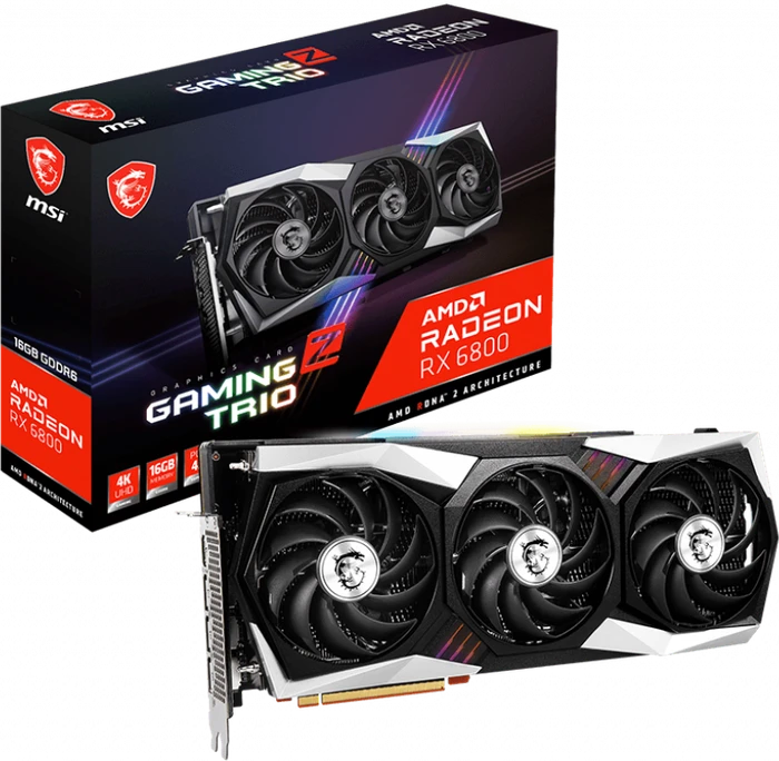 MSI Radeon RX 6800 Gaming Z Trio 16G, 16GB GDDR6, HDMI, 3x DP