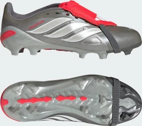 adidas Predator League Fold-Over Tongue FG iron metallic/zero metalic/lucid red (Junior)