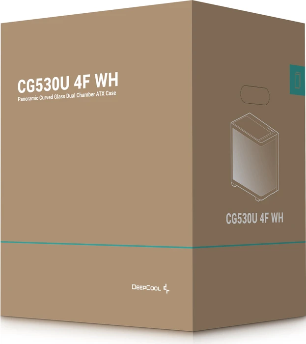 DeepCool CG530U 4F, weiß, Glasfenster