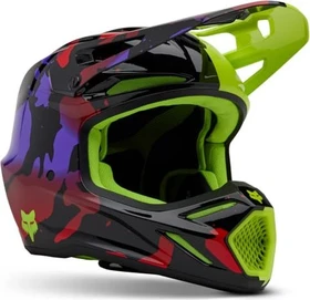 Fox Racing V3 Throttle violett/rot/grün/schwarz
