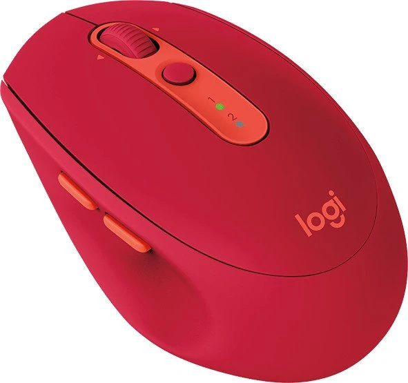 Logitech M590 Multi-Device Silent, rot, USB/Bluetooth