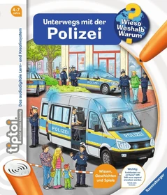 Ravensburger tiptoi Buch: Wieso? Weshalb? Warum? 22: Unterwegs mit der Polizei