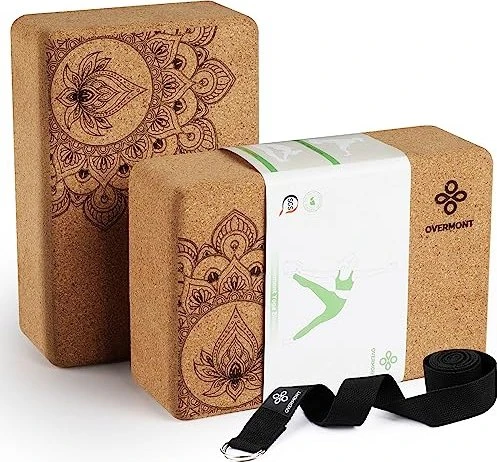 Overmont Fitness Yogablock kork