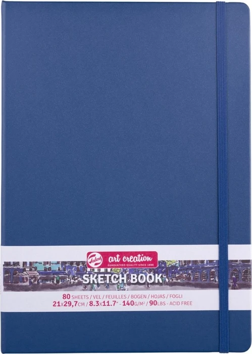 Royal Talens Skizzenbuch marineblau, A4, glatt, 80 Blatt