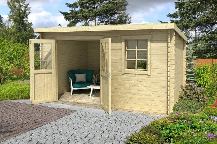 Lasita Maja Amira 230 Gartenhaus natur